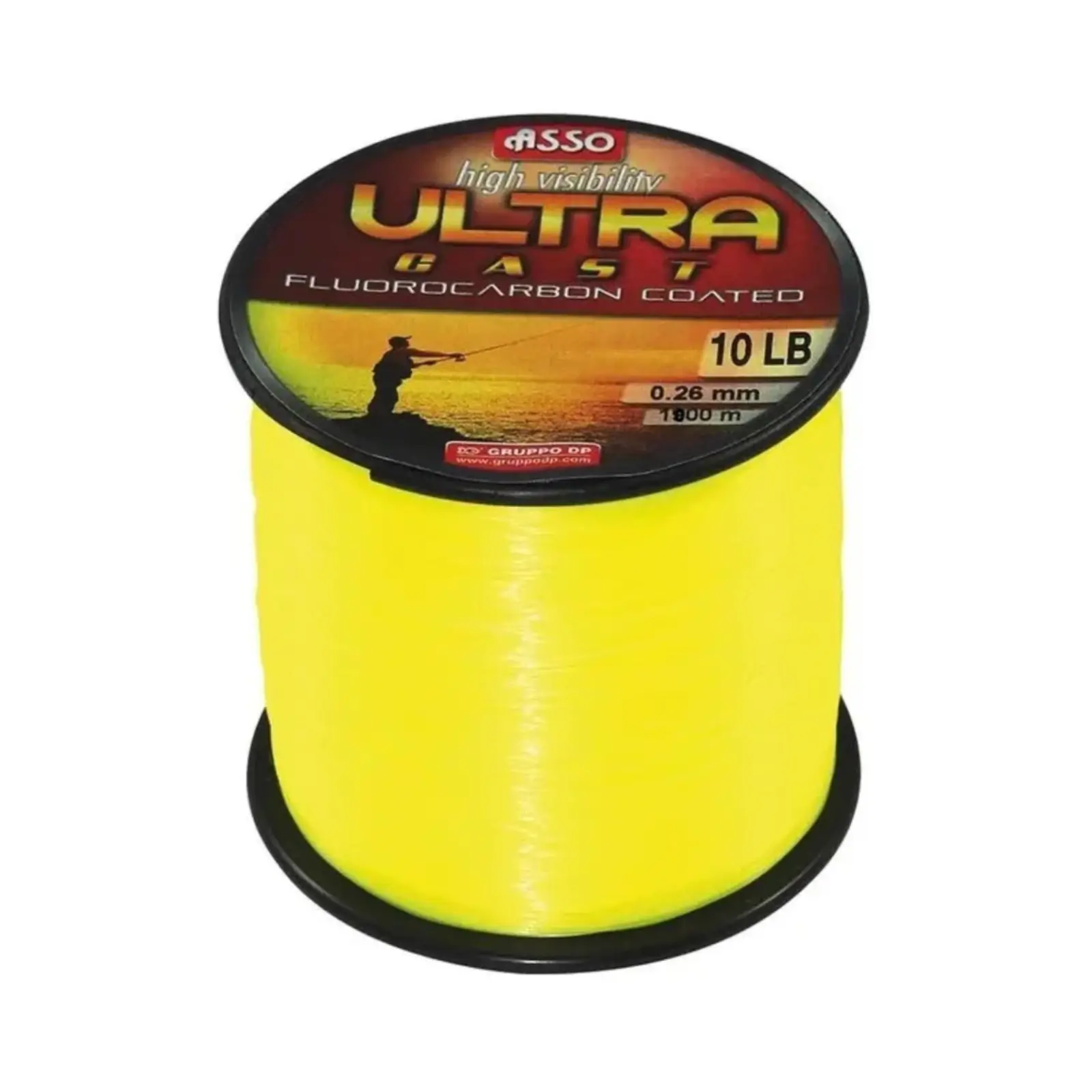 Monofilament Crap - Fir Monofilament Asso Ultra Cast Galben Fluo 0.26mm 1000m