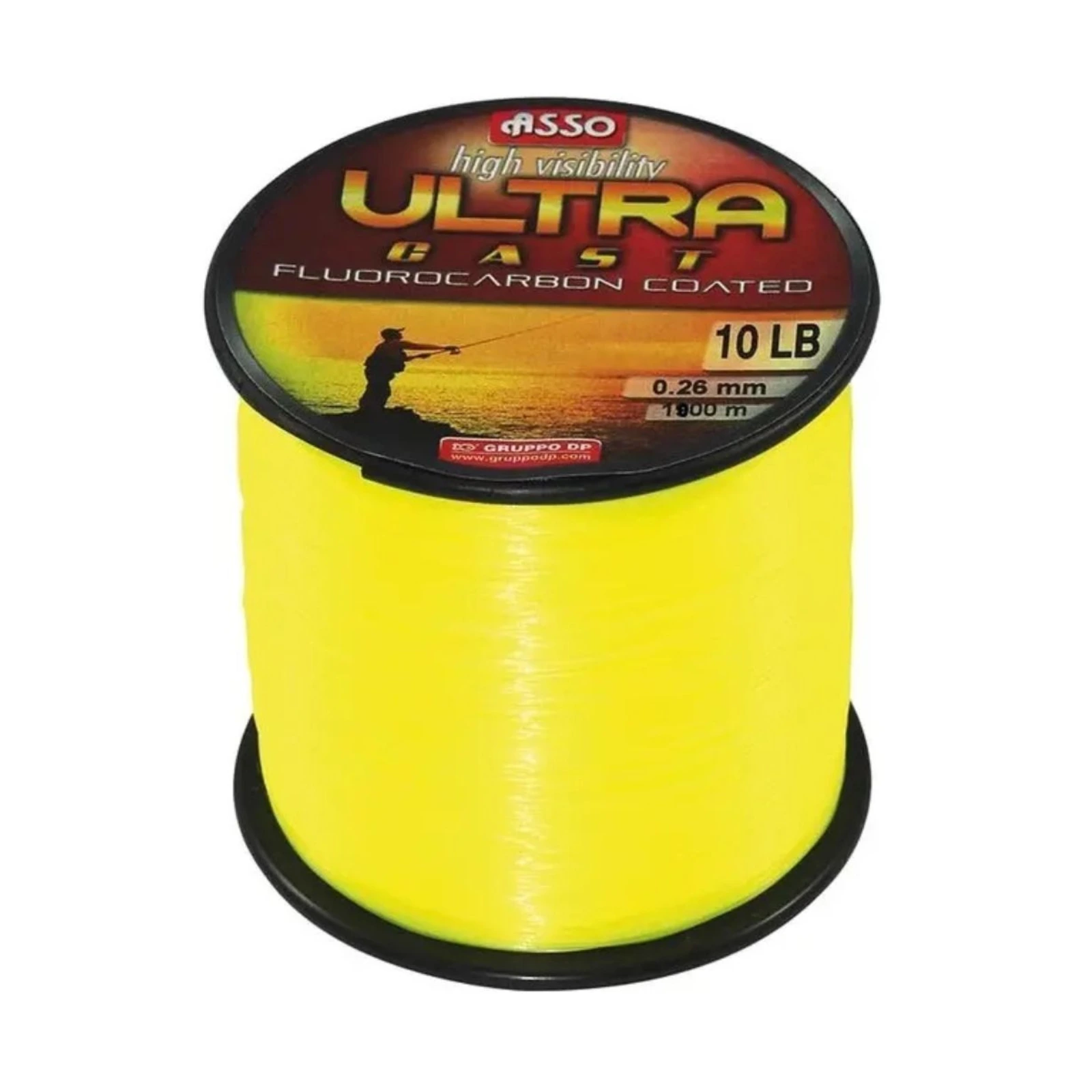 MONOFILAMENT CRAP - Fir Monofilament Asso Ultra Cast Galben Fluo 0.28mm 1000m