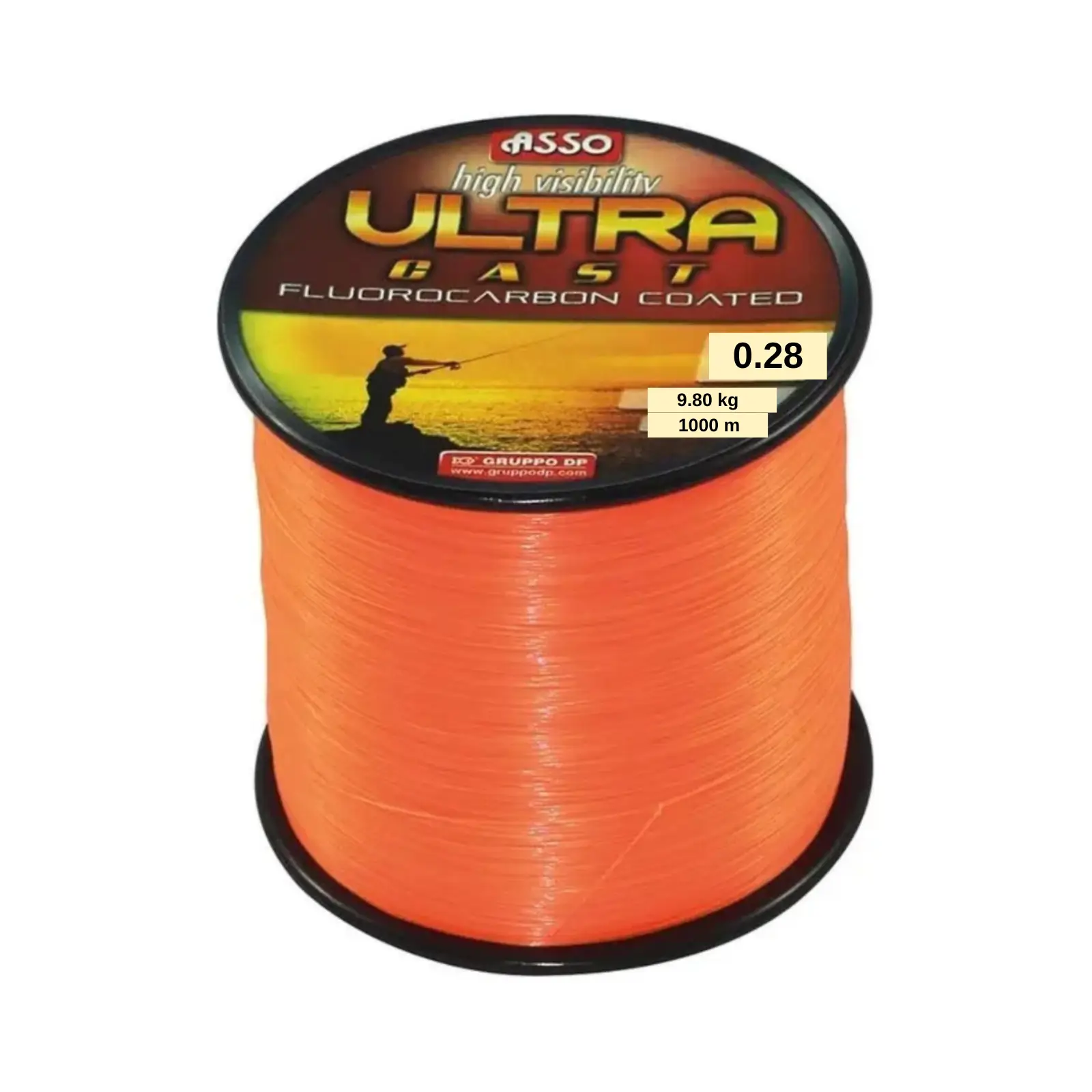 PESCUIT LA CRAP - Fir Monofilament Asso Ultra Cast Orange 1000m