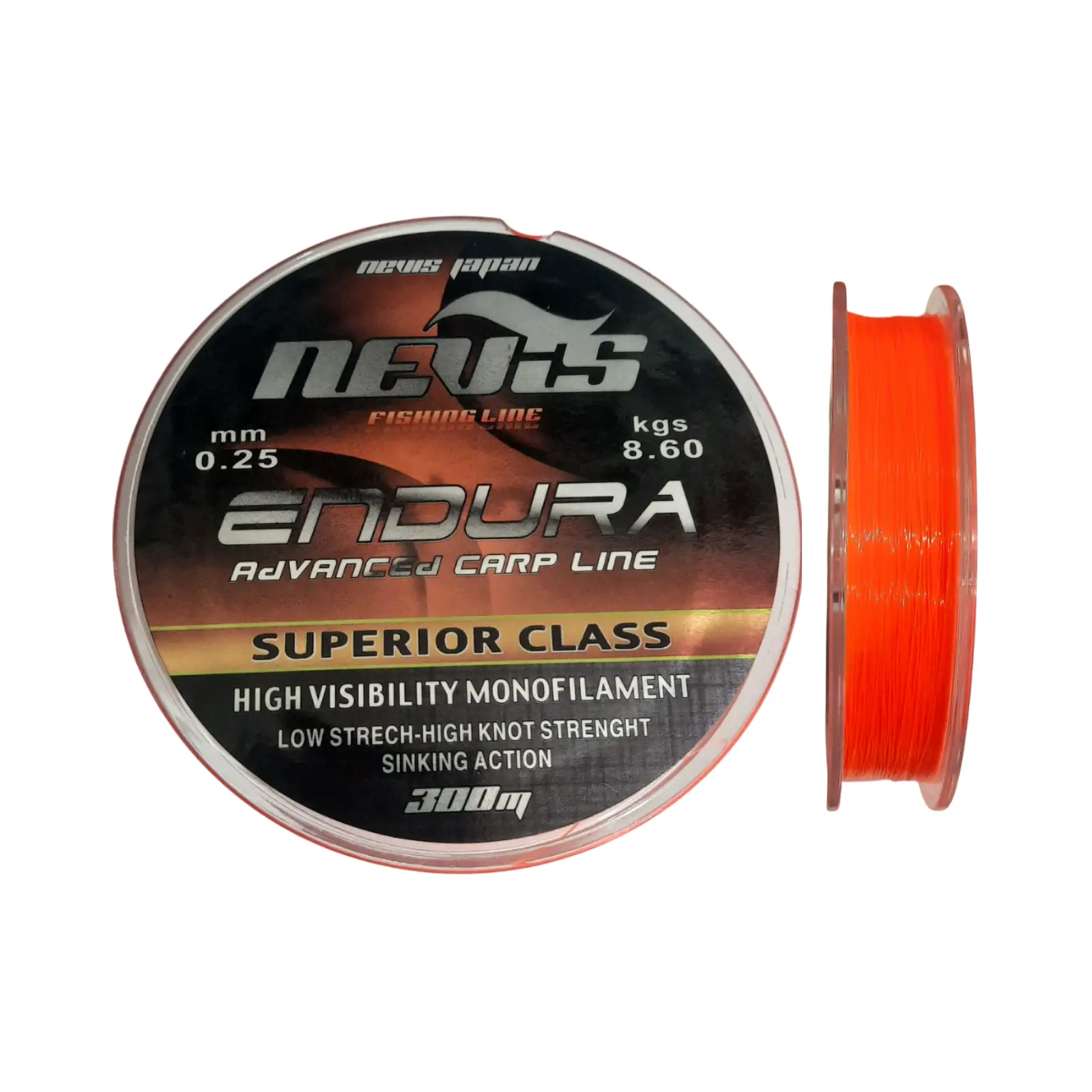 Fir Monofilament Nevis Endura Orange 300m
