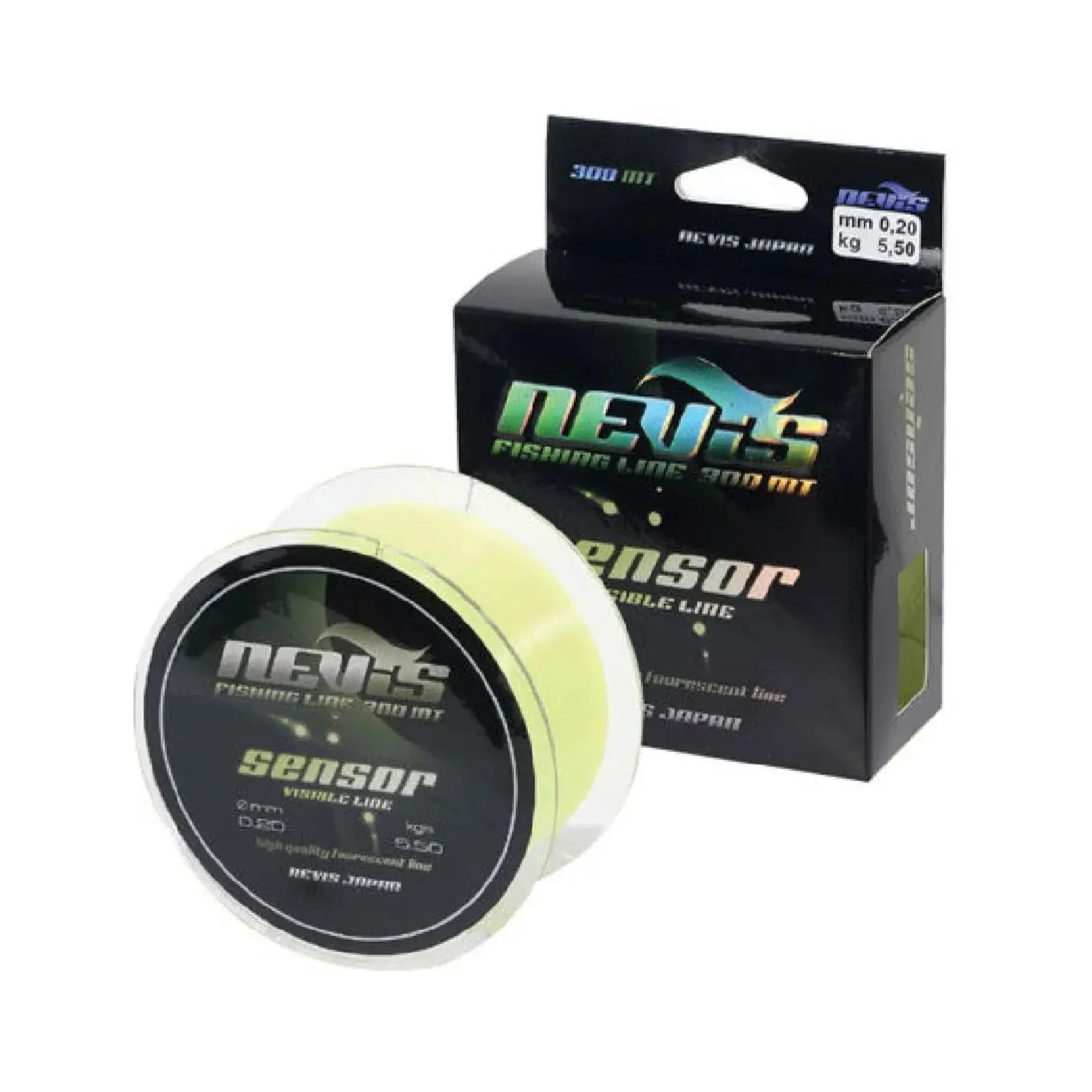 MONOFILAMENT CRAP - Fir Monofilament Nevis Sensor Fluo 0.25mm 8.6kg 300m