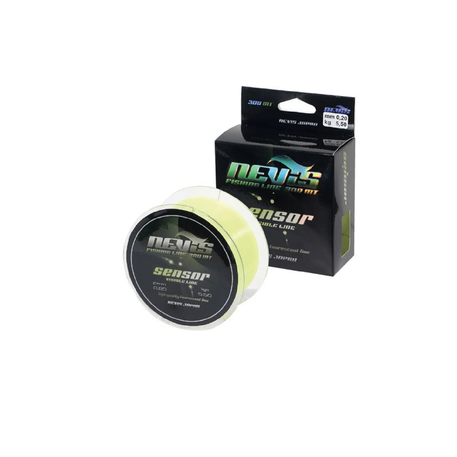 PESCUIT LA CRAP - Fir Monofilament Nevis Sensor Fluo 0.40mm 19.5kg 300m – Galben Fluo