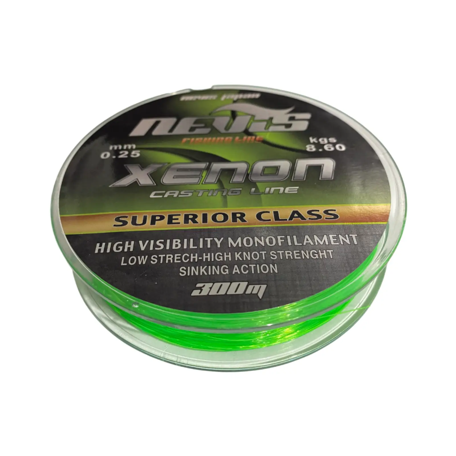Monofilament Crap - Fir Monofilament Nevis Xenon 300m Verde Fluo