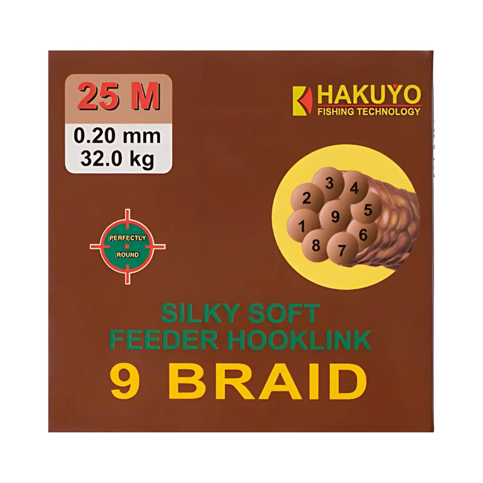 PESCUIT LA FEEDER ȘI STAȚIONAR - Fir Textil Hakuyo Feeder 9 Braid 25m Scufundător Secțiune Rotundă