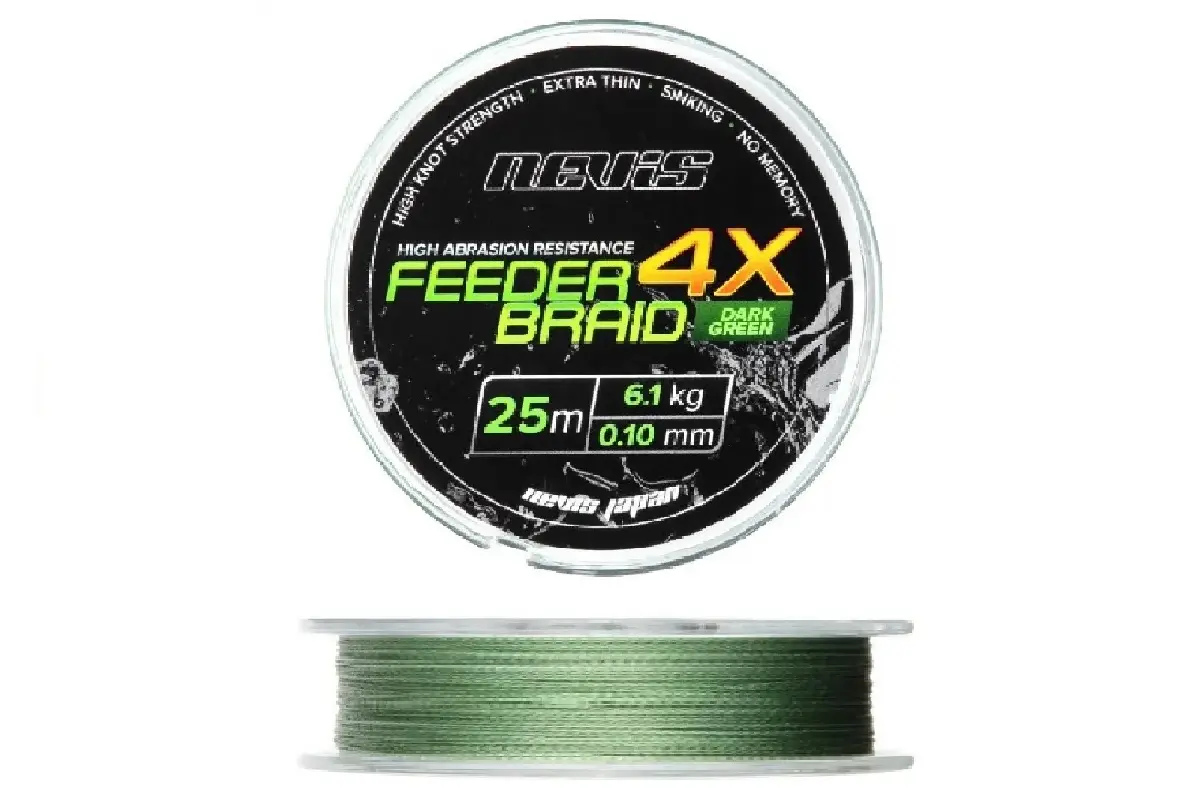 FIR TEXTIL CRAP - Fir Textil Nevis Feeder 4x Braid 0.16mm 25m