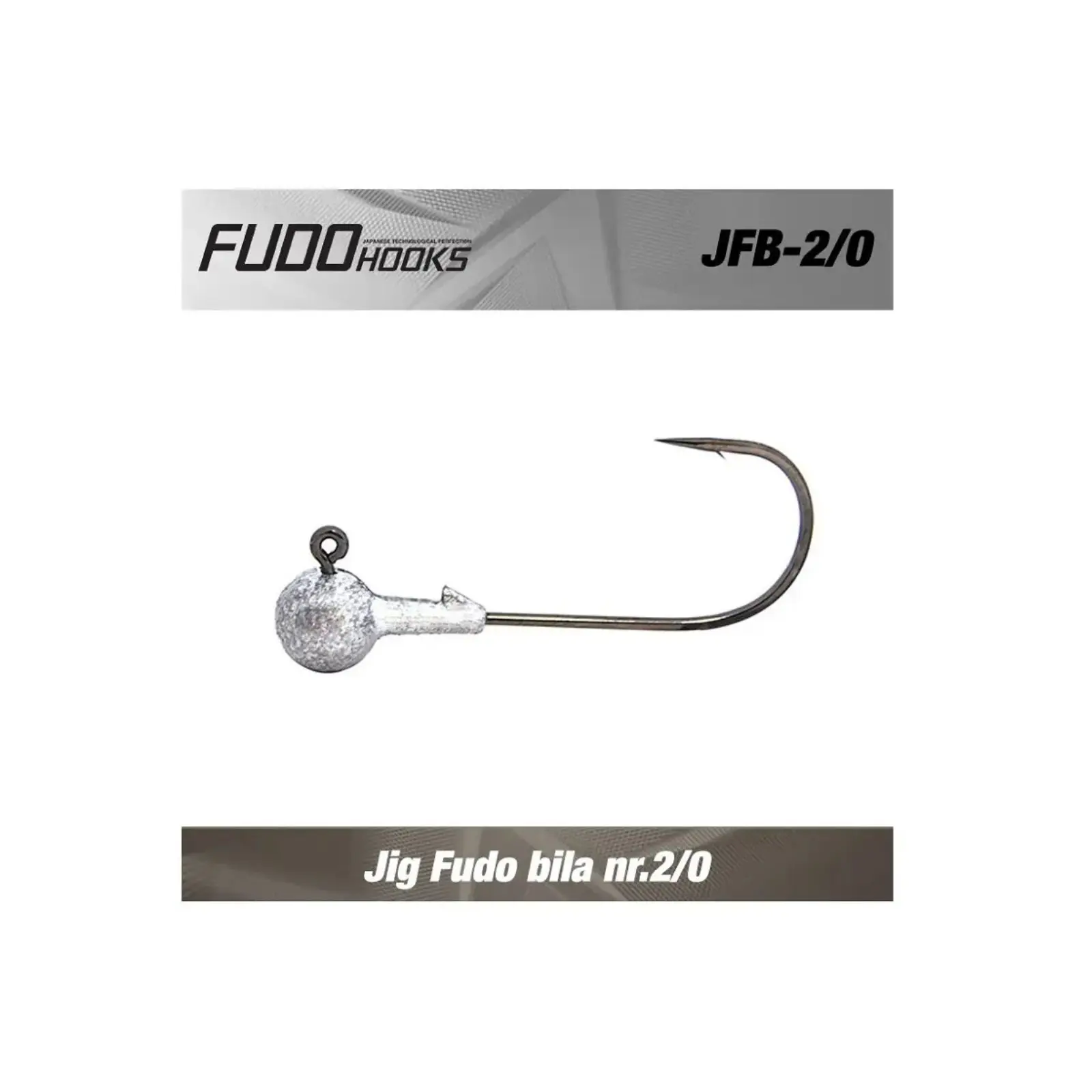 Jiguri, cârlige - Jig Fudo Nr.2/0 5g Black Nickel pentru spinning discret