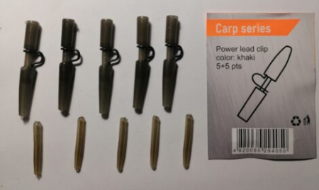 Accesorii Crap - Kit Power Lead Clip 5+5buc/plic