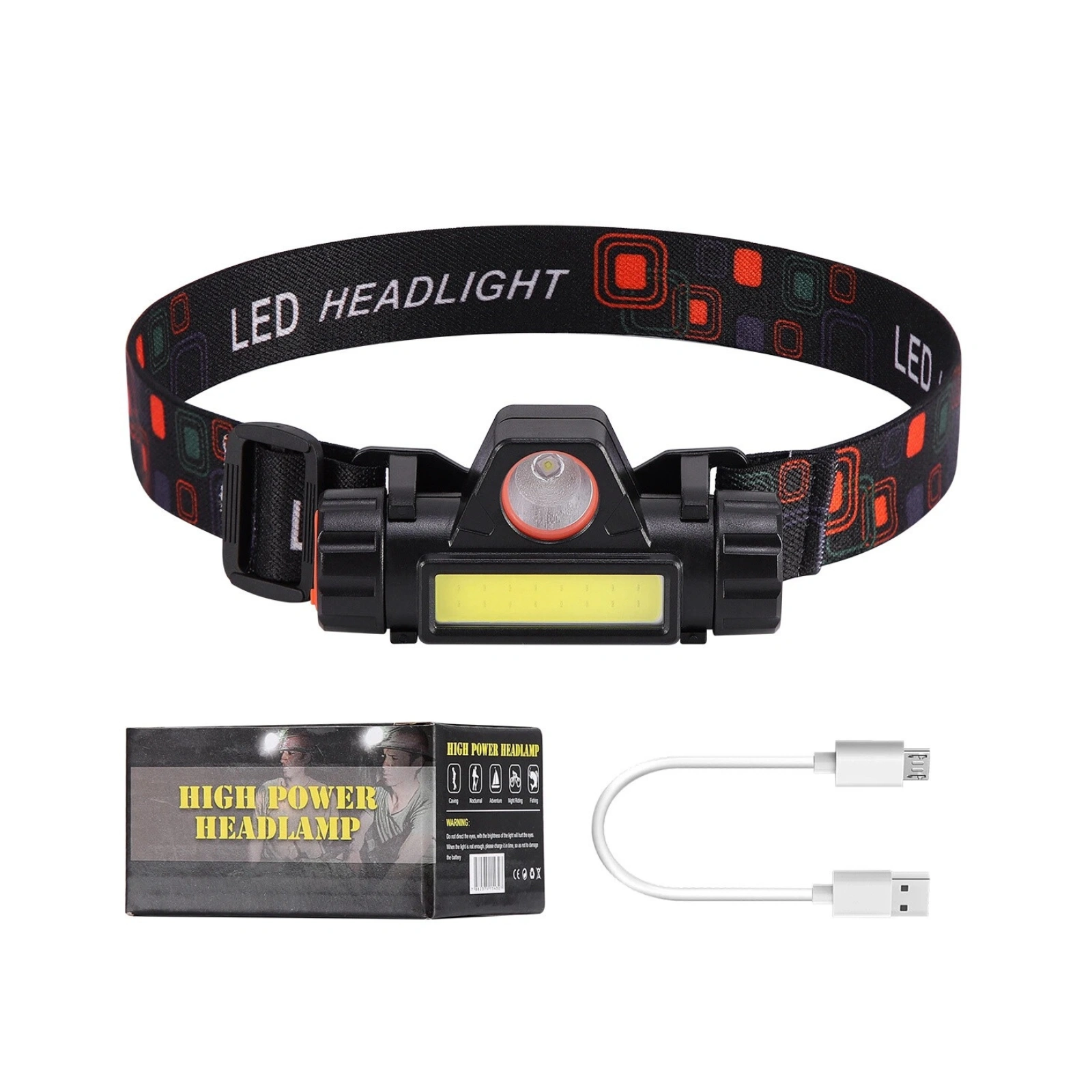 BAGAJERIE - Lanternă Frontală High Power 3W 200LM cu Zoom Telescopic