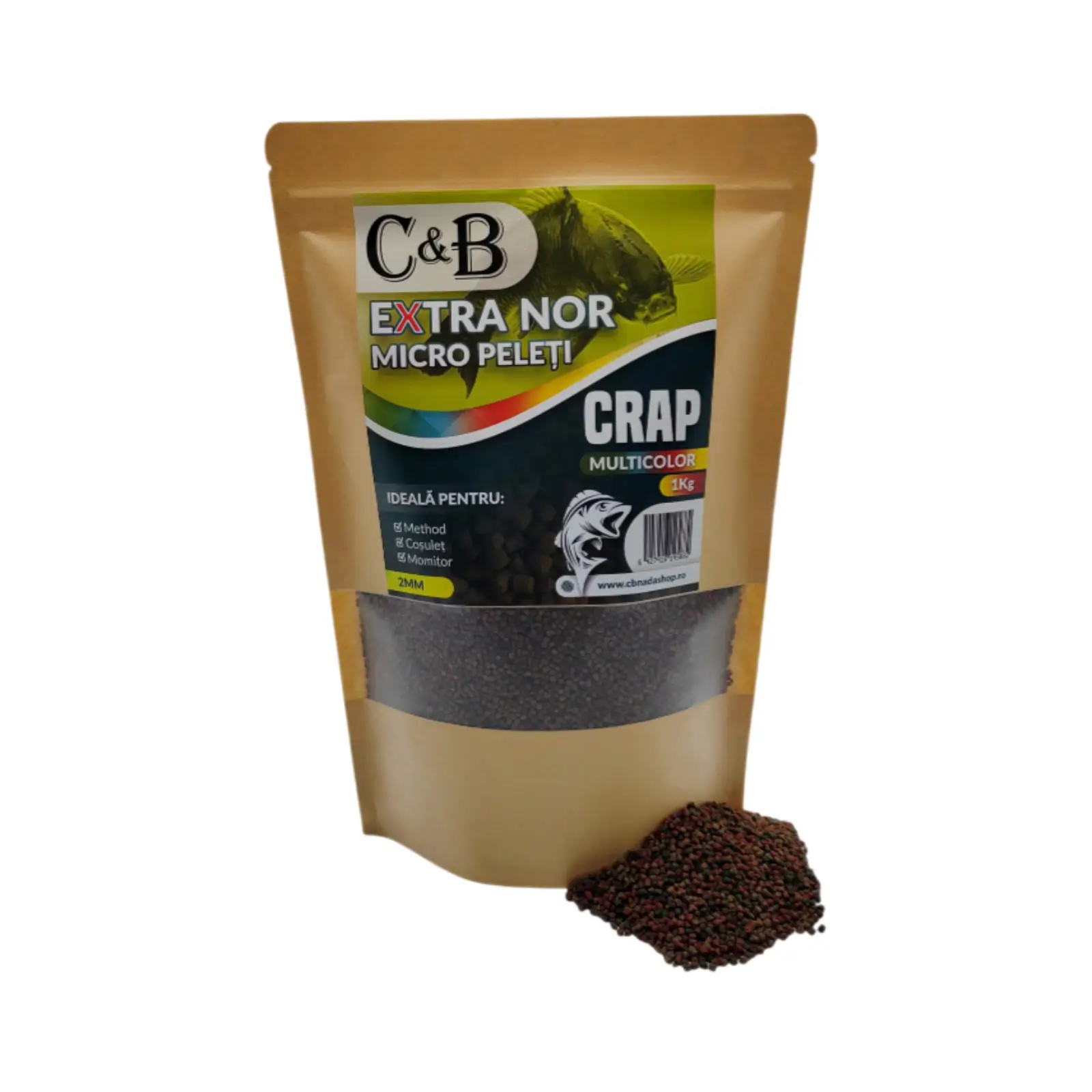 Pelete - Micro Pelete C&B Extra Nor Multicolor 2mm, 1kg