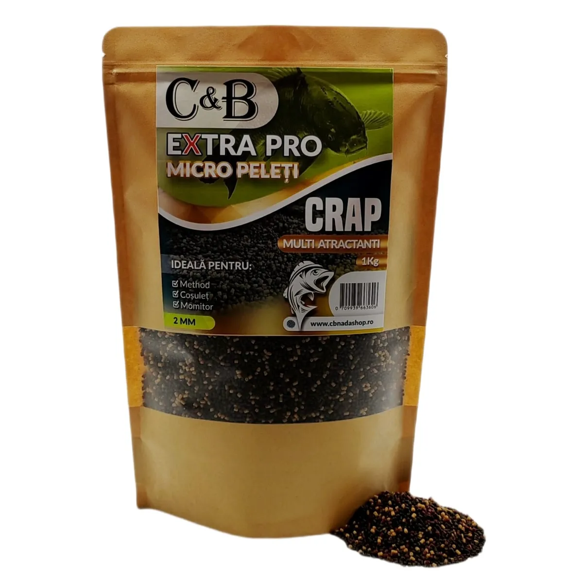 Pelete Crap, Caras - Micro Pelete C&B Extra Pro 2mm 1KG