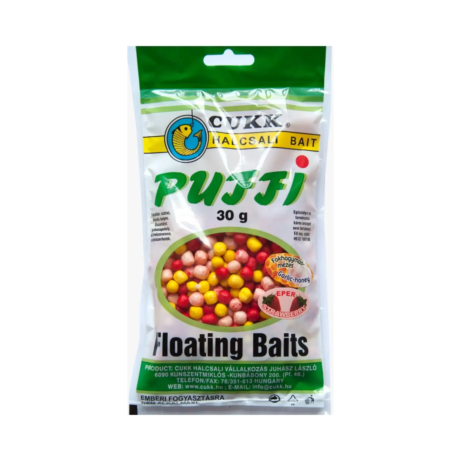 NADE-MOMELI - Puffi Cukk Miere-Usturoi-Capsuna Mediu 30g, Momeala Flotanta Mix