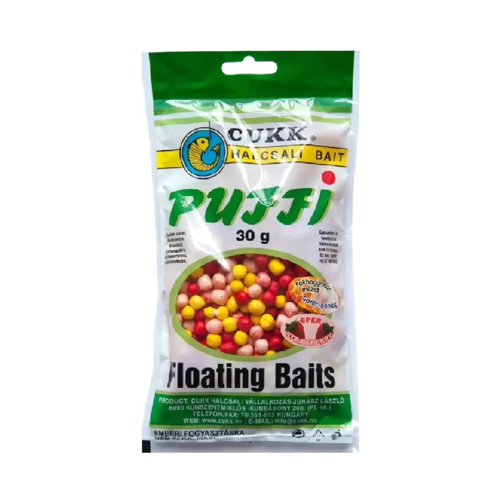 Momeală Expandată Puffi Cukk Miere-Usturoi-Căpșună Mediu 30g