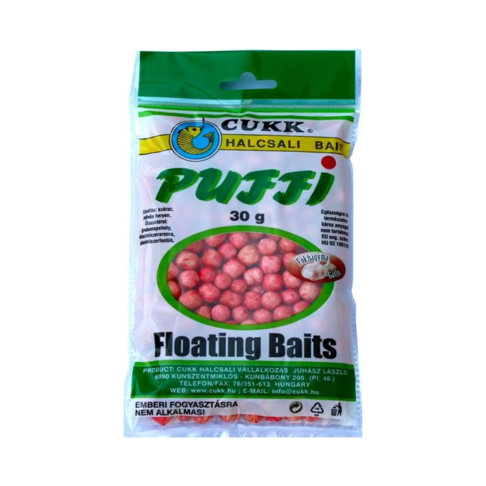 NADE-MOMELI - Puffi Cukk Usturoi Mediu 30g, Momeala Expandata Flotanta