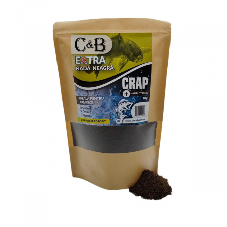 NADĂ ȘI MOMELI - Nada C&B Extra Crap Halibut Squid 1kg