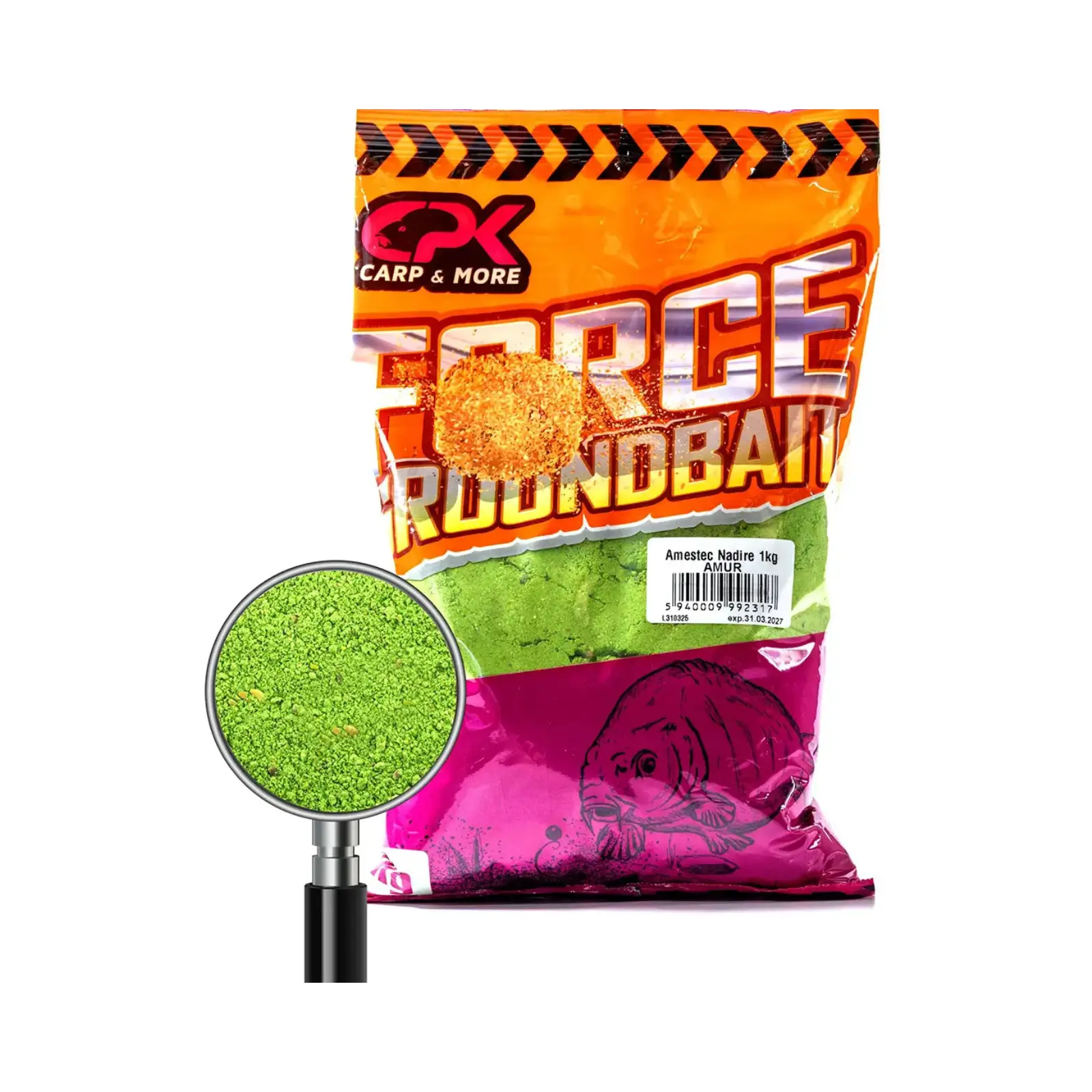 Nadă, Groundbait și Stick Mix - Nadă CPK Force Amur 1kg cerealieră pentru ten