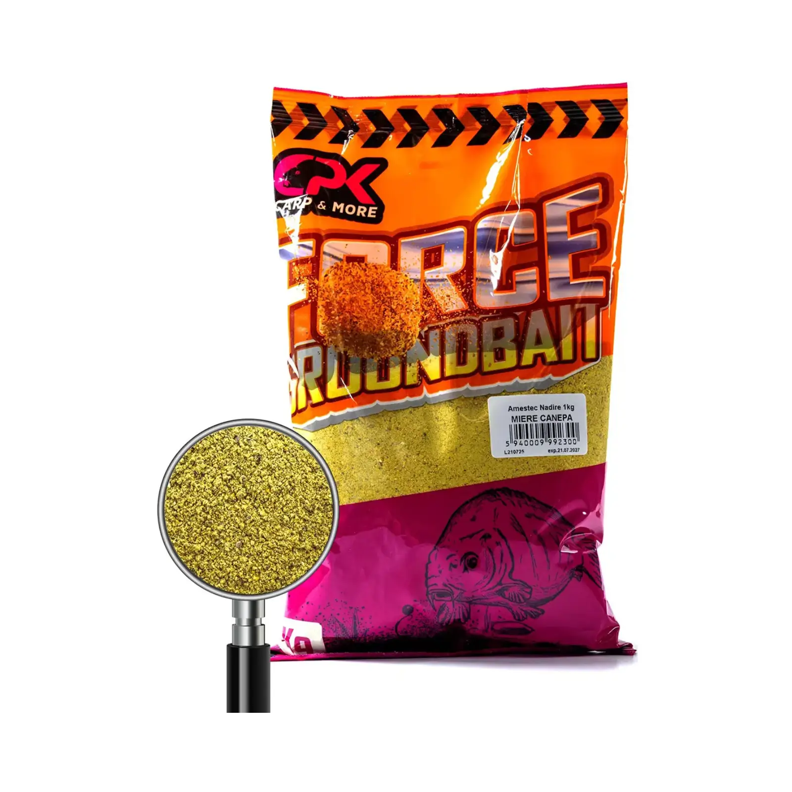 Nadă, Groundbait și Stick Mix - Nadă CPK Force Miere Cânepă 1kg