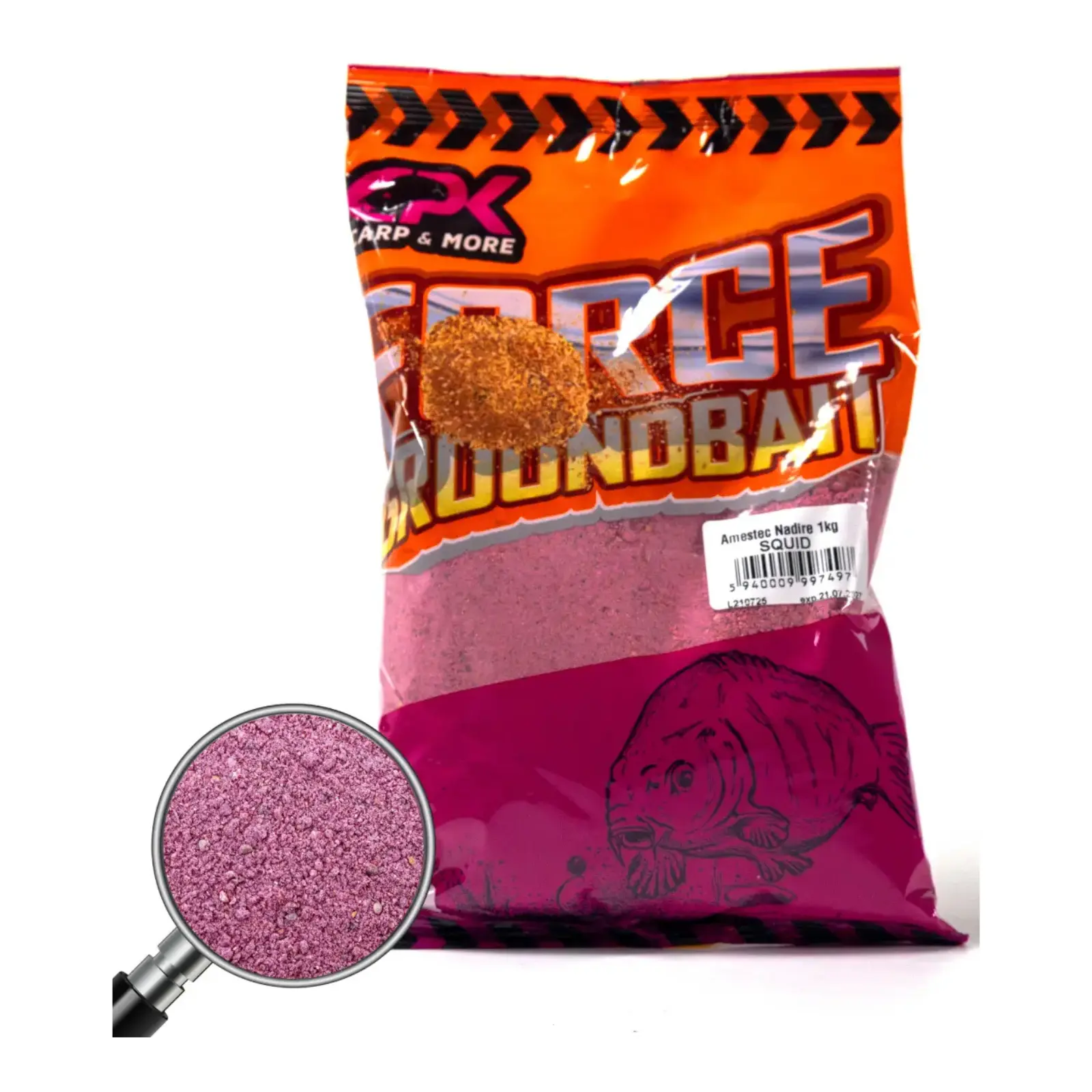 Nadă, Groundbait și Stick Mix - Nadă CPK Force Squid 1kg aromă puternică calamar
