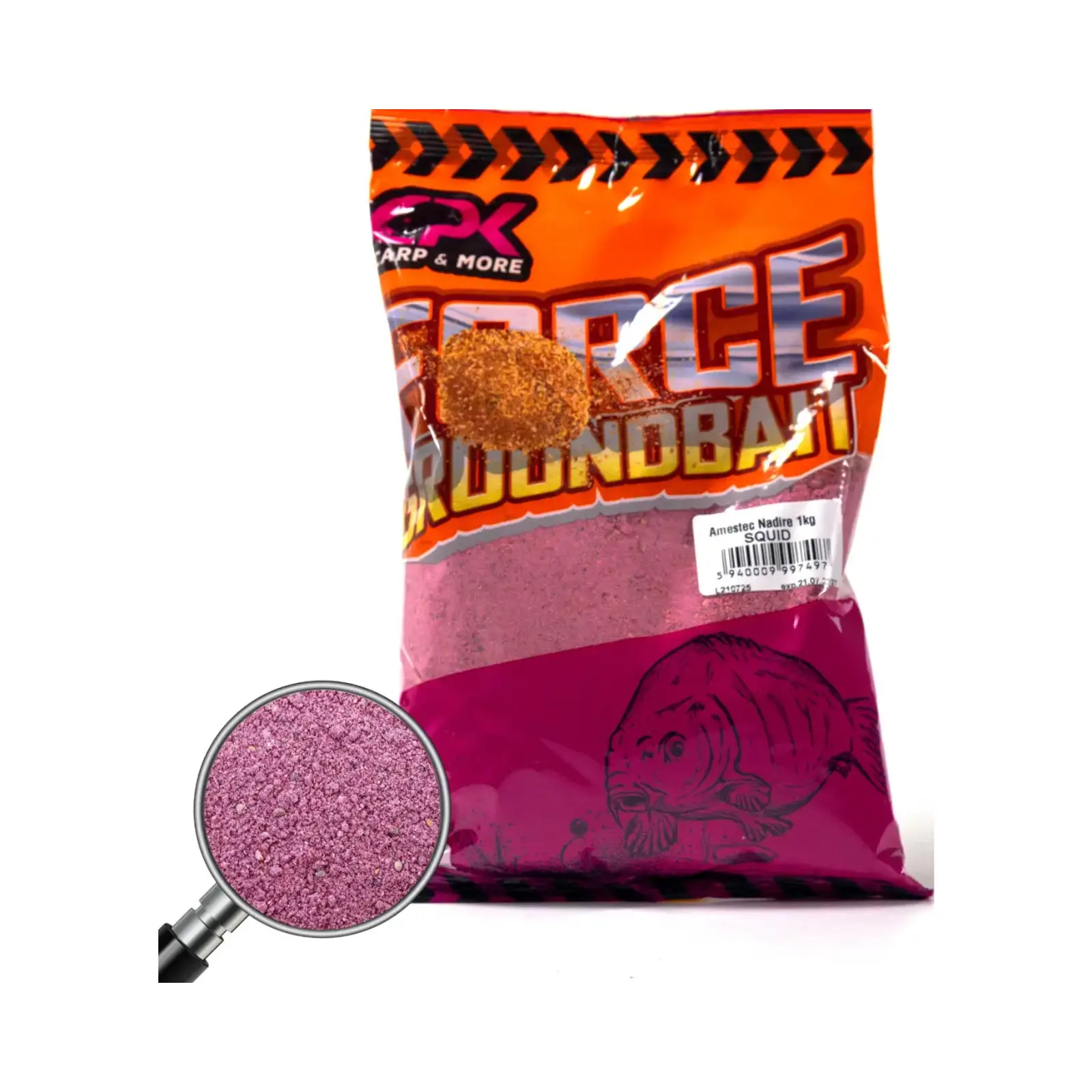 Nadă, Groundbait și Stick Mix - Nadă CPK Force Squid 1kg aromă puternică calamar