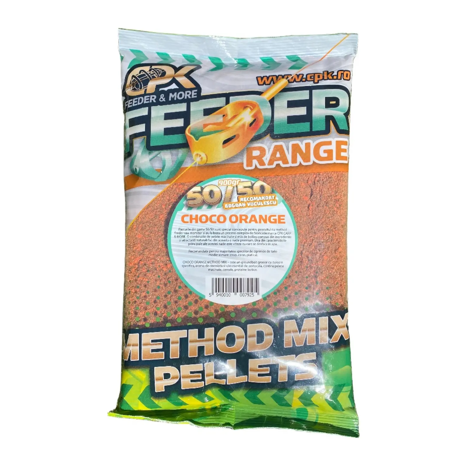 Nadă CPK Method Feeder 50/50 Ciocolată Orange 900g
