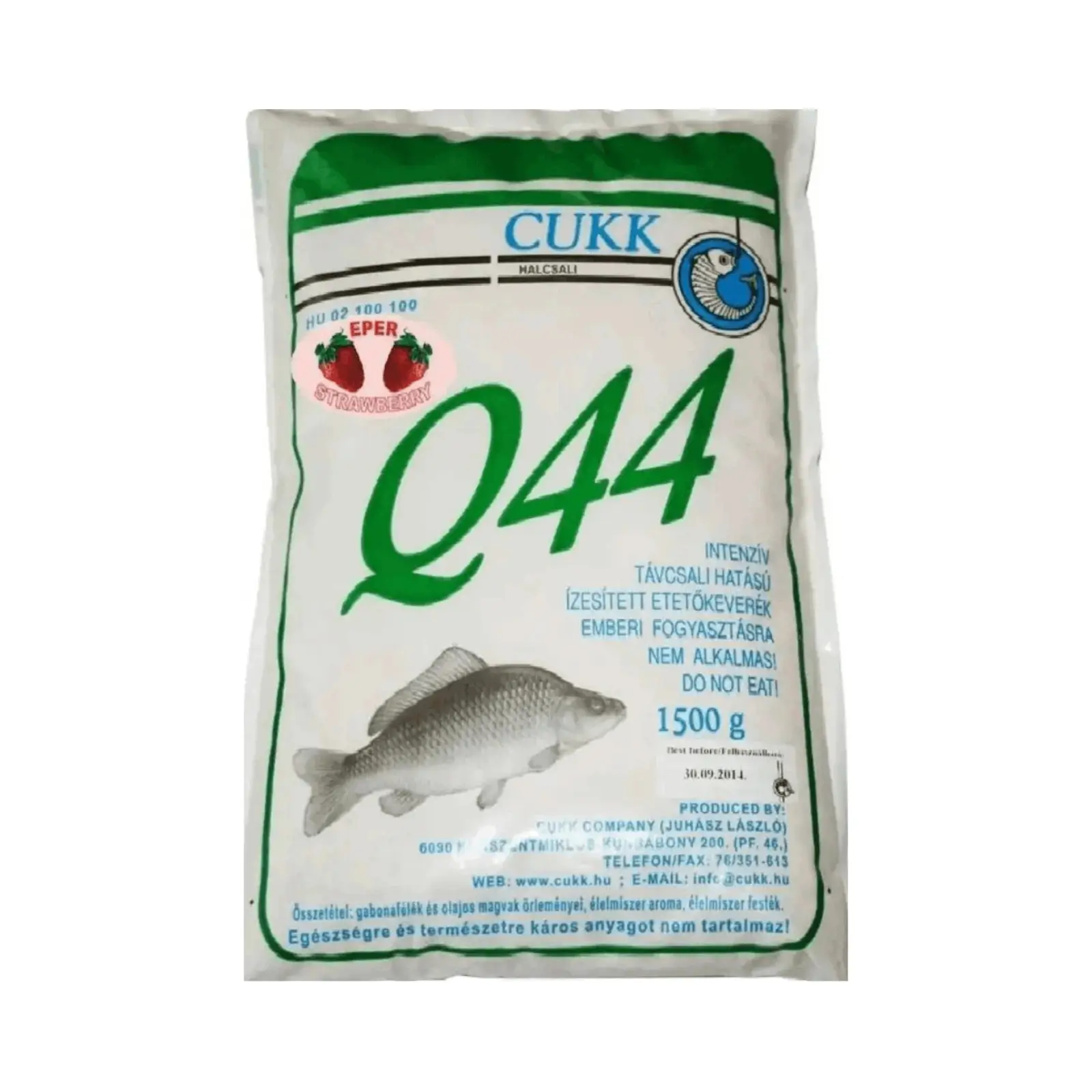 Nadă Cukk Q44 Căpșună 1.5 kg - Granulație Fină