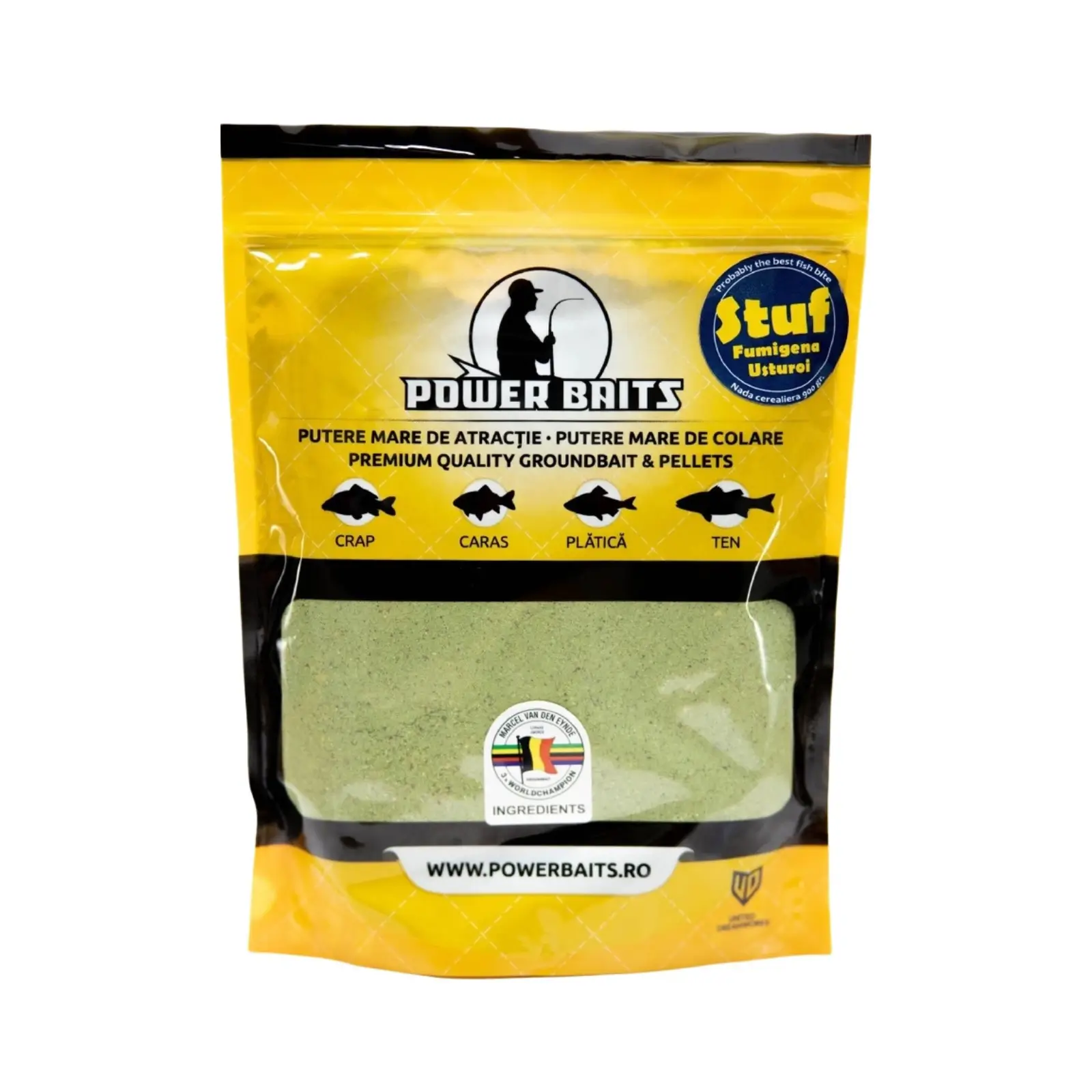 Nadă, Groundbait și Stick Mix - Nadă Power Baits Fumigenă Usturoi, 900g