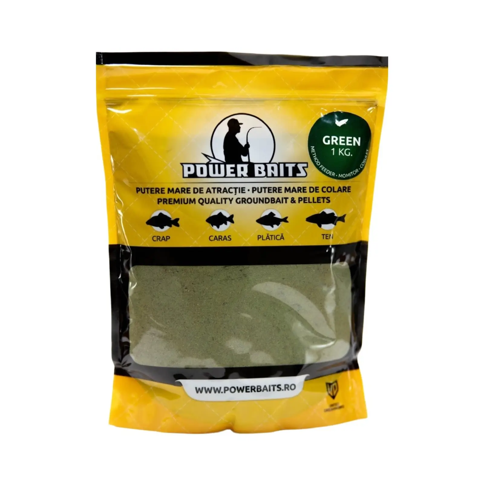 Nadă, Groundbait și Stick Mix - Nadă Power Baits Green 1kg