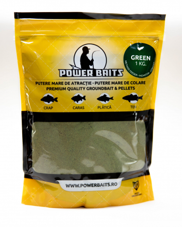 Nada Power Baits Green 1kg – Textură Fină