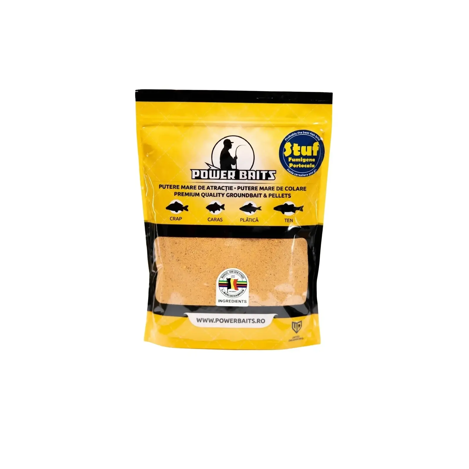 Nada-Crap-Caras - Nada Power Baits Stuf Fumigena Portocala 900g – Efect de Nor