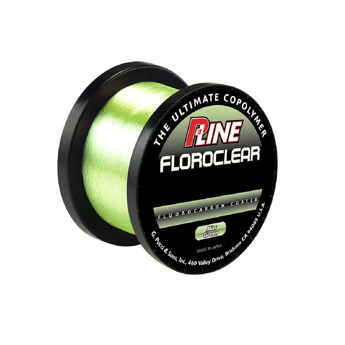 Monofilament Crap - P-Line Floroclear Mist Green 1000m, 0.25mm / 7.47kg