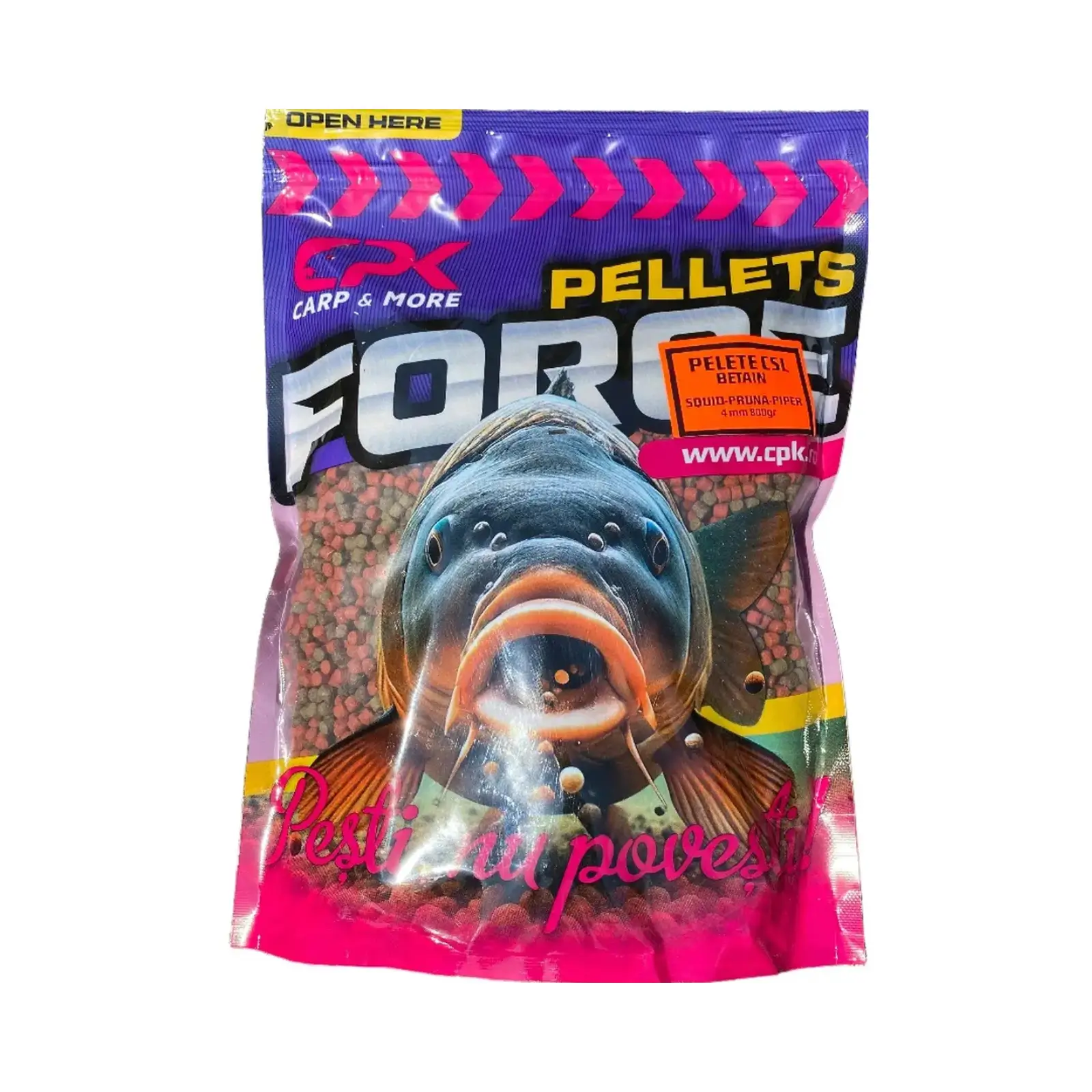 Pelete CPK Force Prună și Piper 4mm 800g