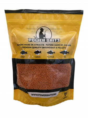 Pelete Crap, Caras - Pelete Power Baits 2mm Capsuna 800g