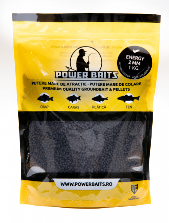 Pelete Crap, Caras - Pelete Power Baits Energy Pellets 2mm 1kg