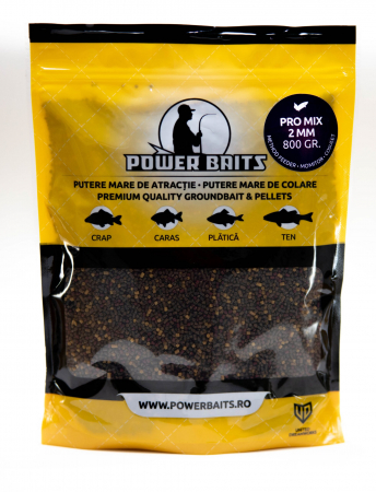 Pelete Crap, Caras - Pelete Power Baits Pro Mix Pellets 2mm 800g