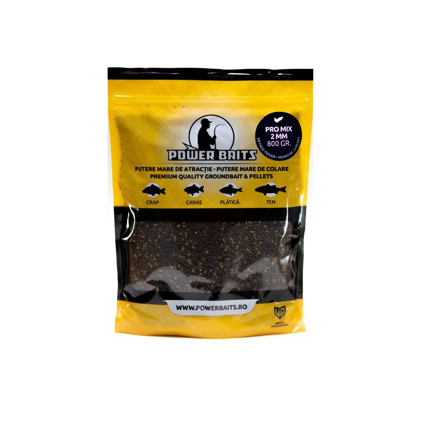 Pelete Crap, Caras - Pelete Power Baits Pro Mix Pellets 2mm 800g