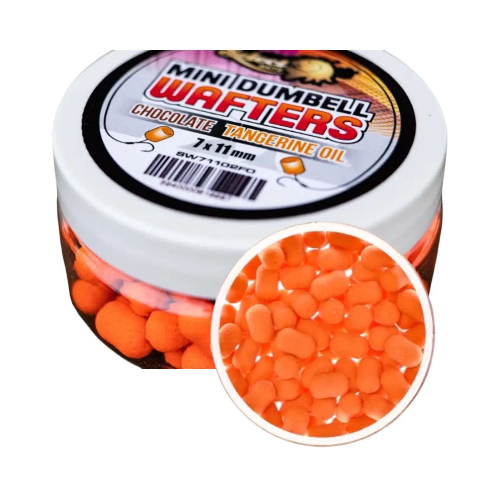 NADE-MOMELI - Select Baits Mini Dumbells Wafters Chocolate & Tangerine Oil 7x11mm – Critic Echilibrată