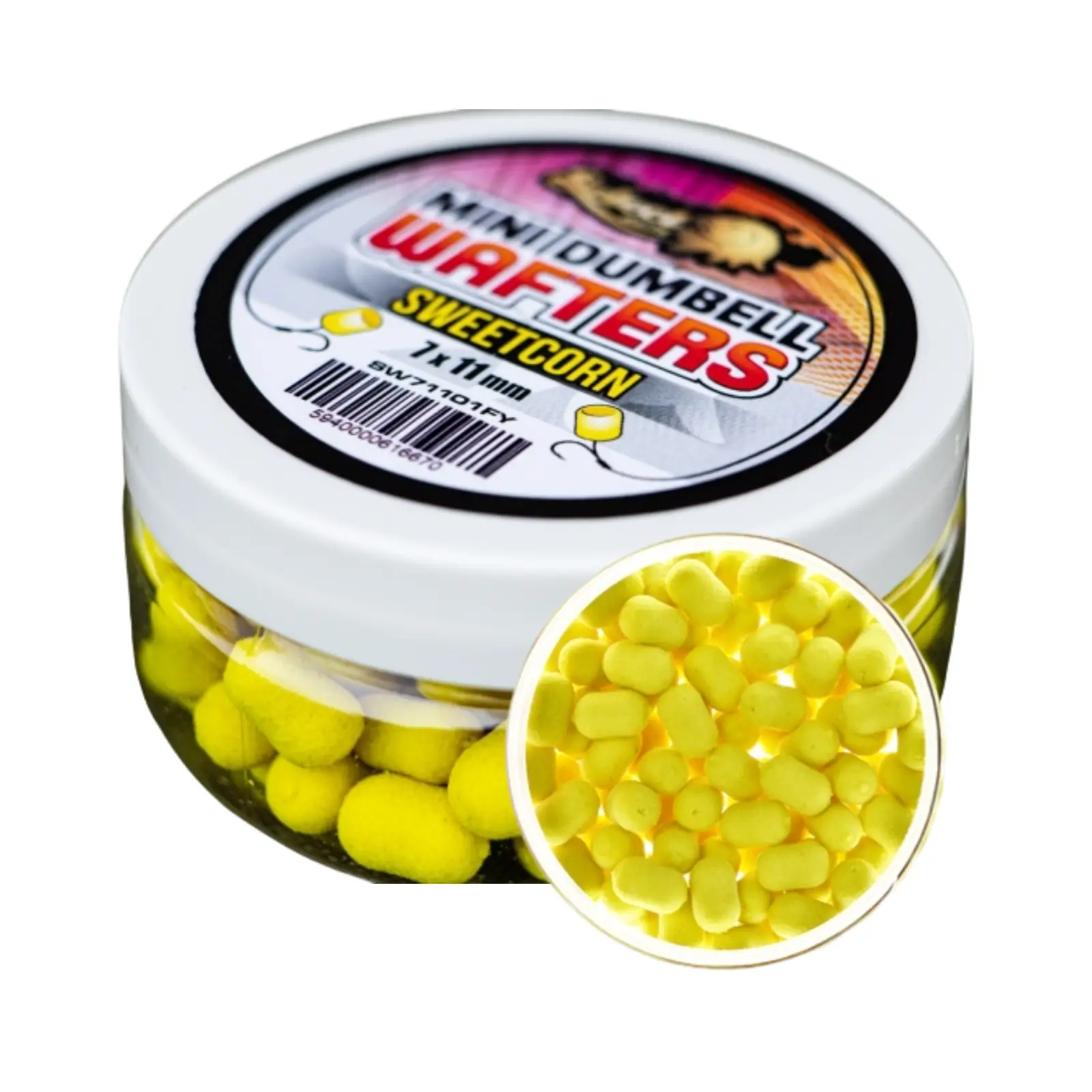 NADE-MOMELI - Select Baits Mini Dumbells Wafters Sweetcorn 7 x 11mm
