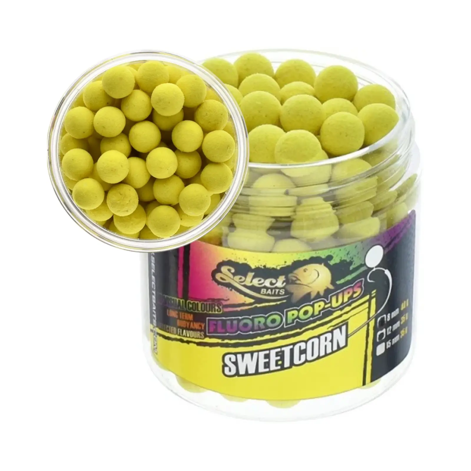 Select Baits Pop-Up Sweetcorn 8mm Galben Fluo – Momeală Flotantă