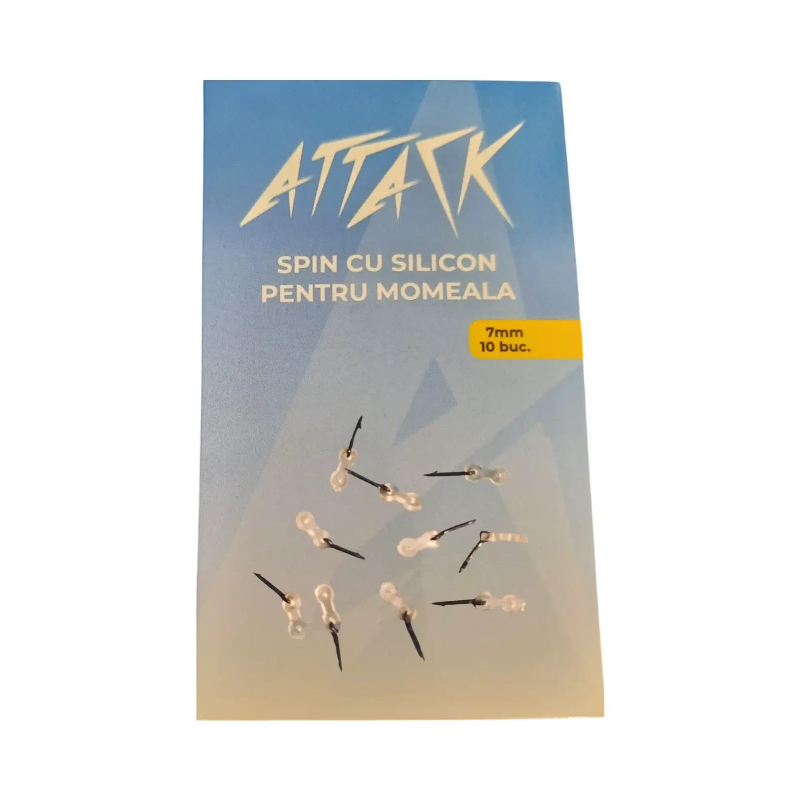 Spin de momeală Attack cu inel silicon, 7mm, 10buc/plic