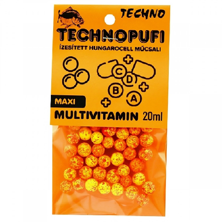 NADĂ ȘI MOMELI - TechnoPufi Multivitamin galben-roșu Maxi