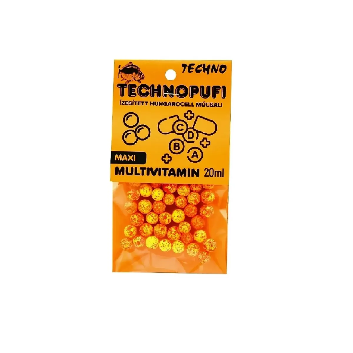Momeli expandate, Pufuleti - TechnoPufi Multivitamin galben-rosu Maxi