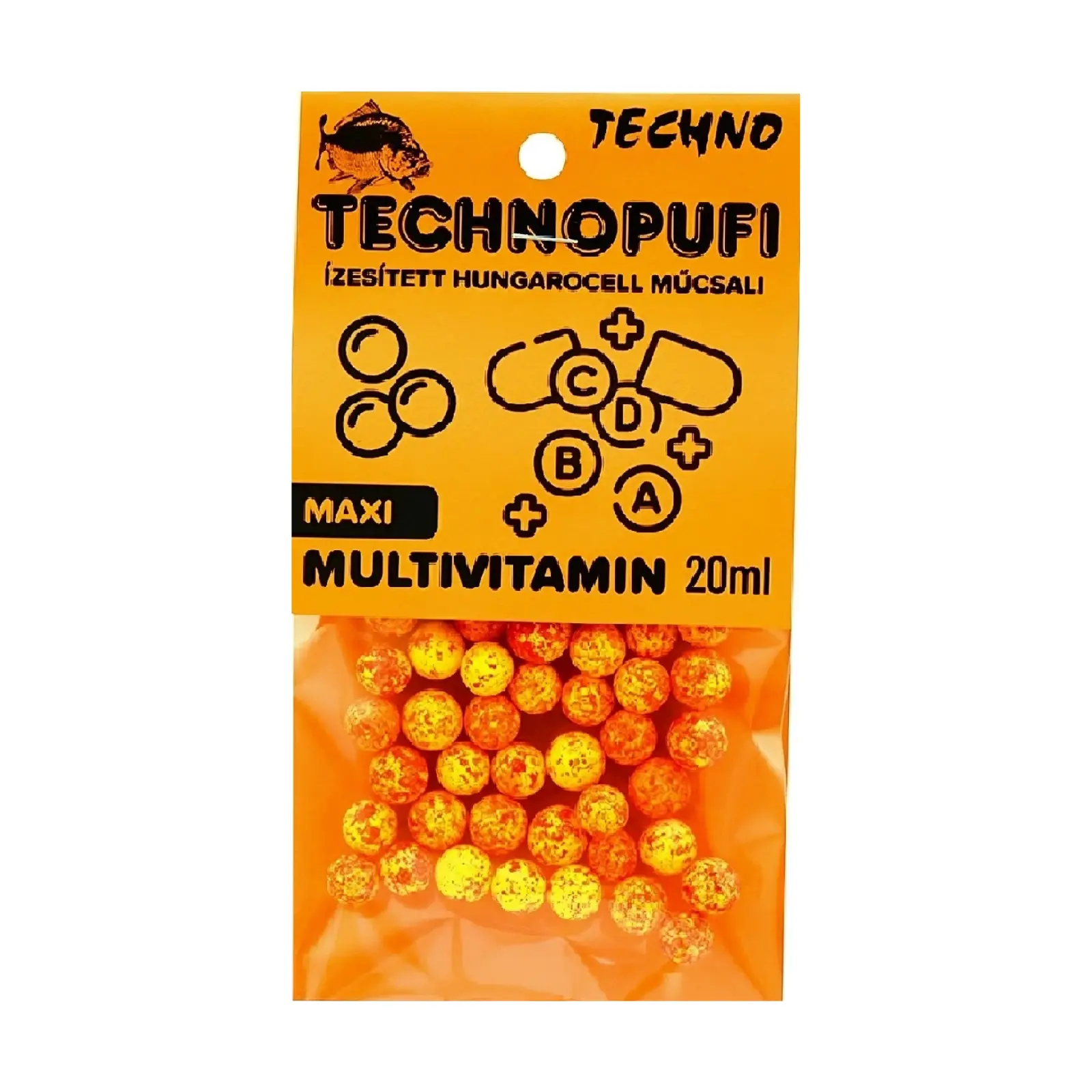 MOMELI EXPANDATE ȘI PUFULEȚI - TechnoPufi Multivitamin Maxi Galben-Rosu