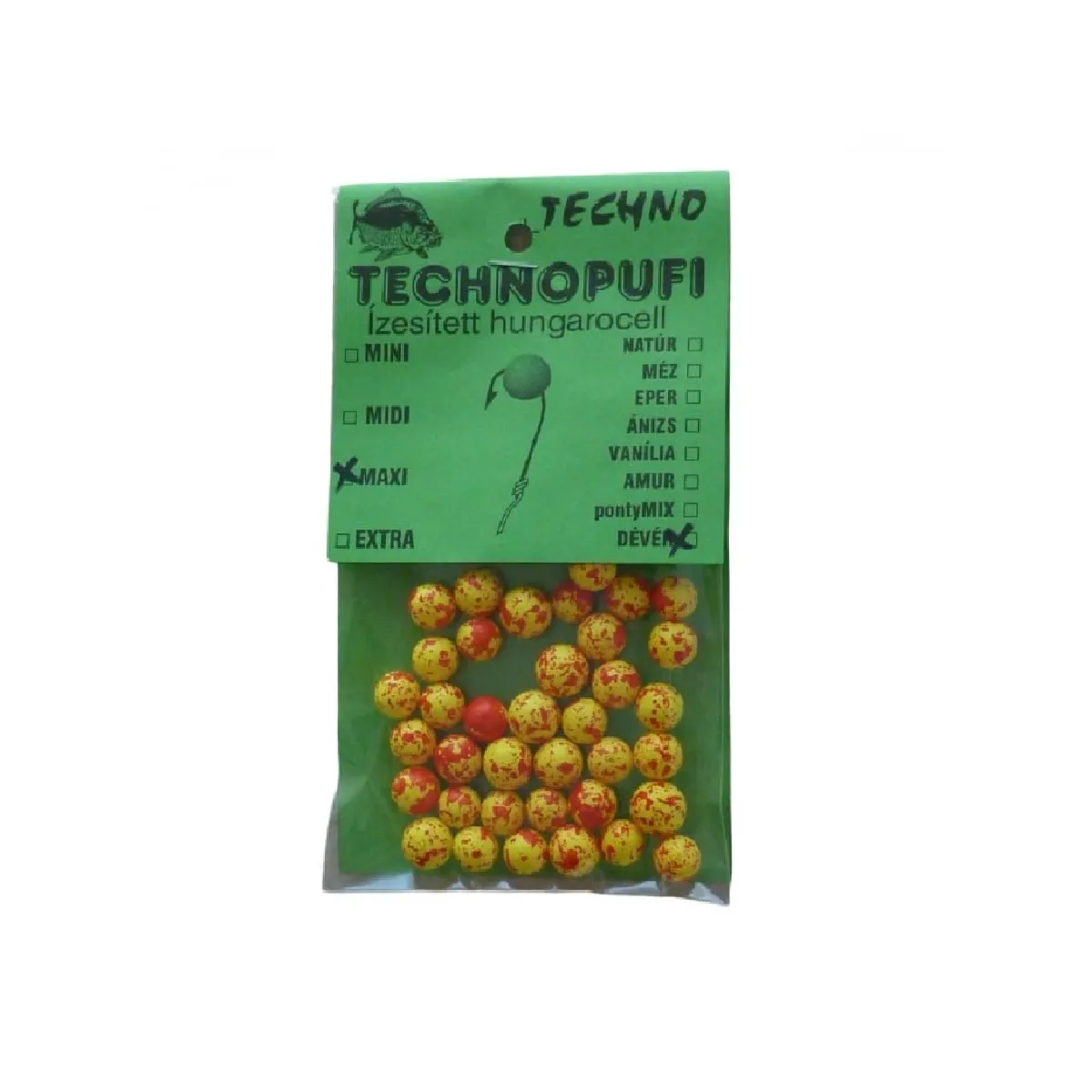 Momeli expandate, Pufuleti - TechnoPufi Platica galben-rosu
