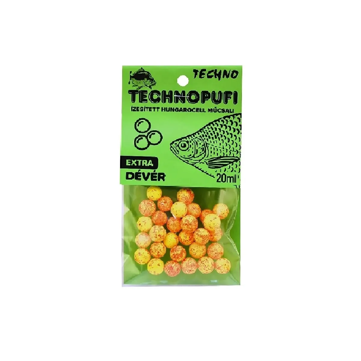 Momeli expandate, Pufuleti - TechnoPufi Platica Maxi galben-rosu – momeala flotanta