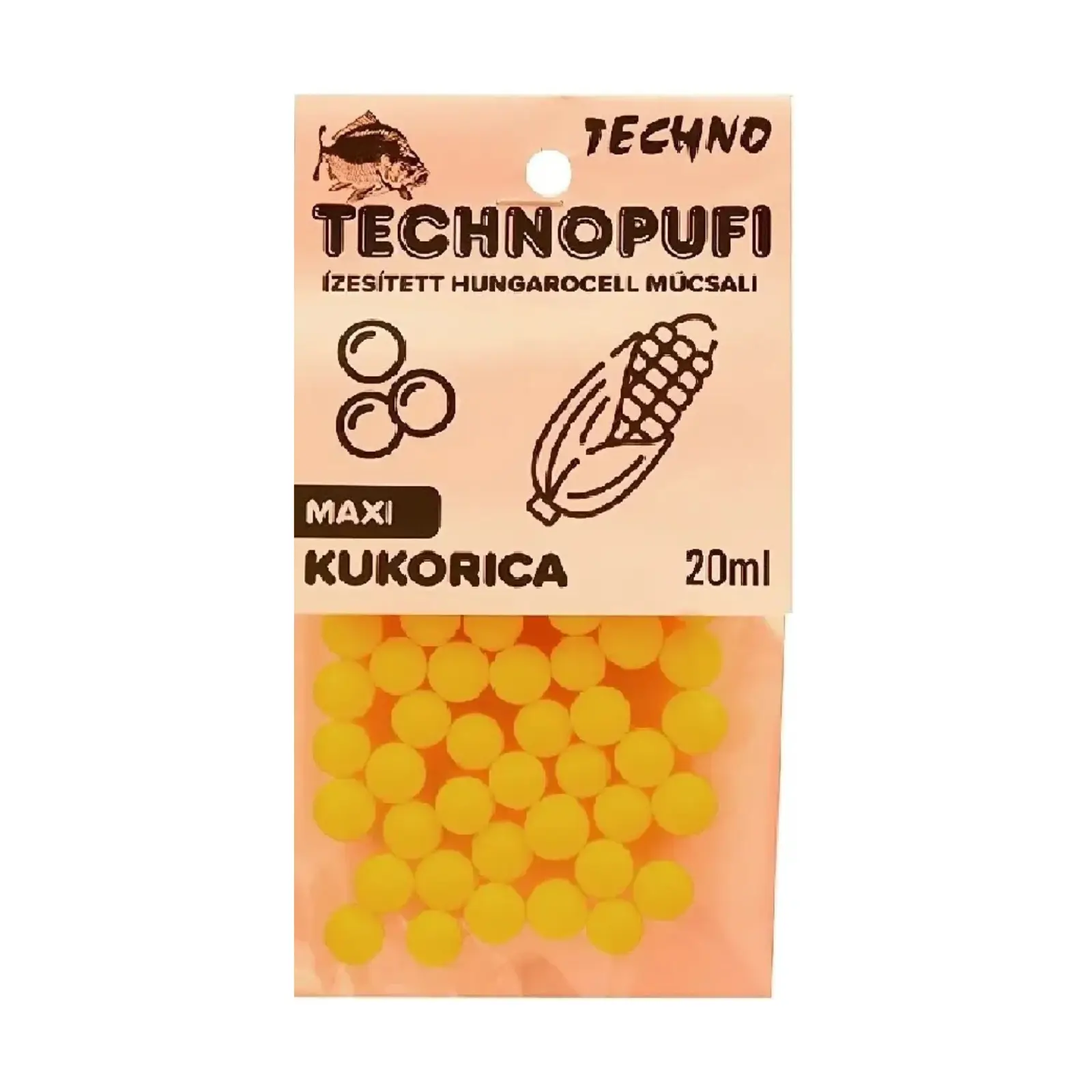 MOMELI EXPANDATE ȘI PUFULEȚI - TechnoPufi Porumb Maxi Galben