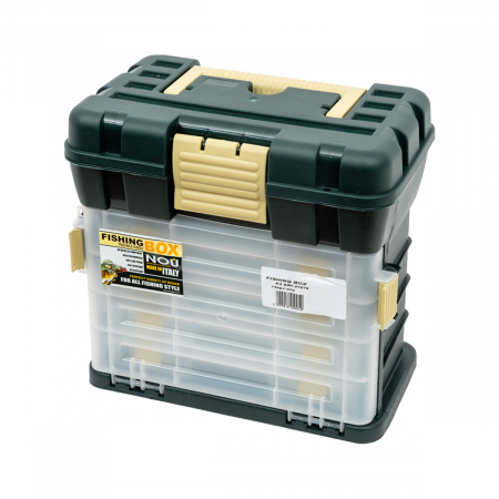 Valigete și Cutii - Valigeta ENERGO Fishing Box K3 Comet Tip.1076 – Cutie organizare cu 4 sertare