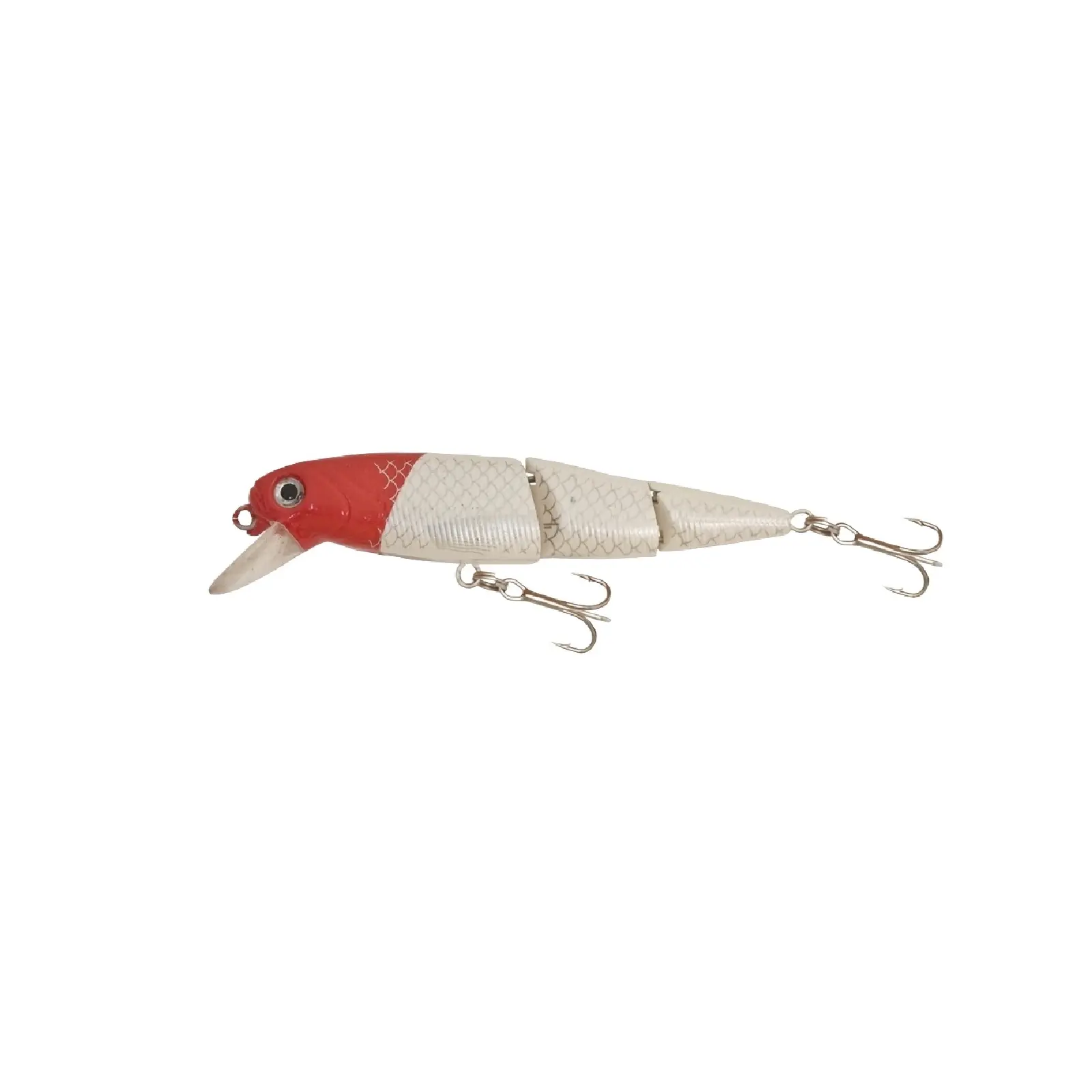 VOBLERE - Vobler Kamasaki 3-Joint Alb Perlat Cap Rosu 10cm 15.5g