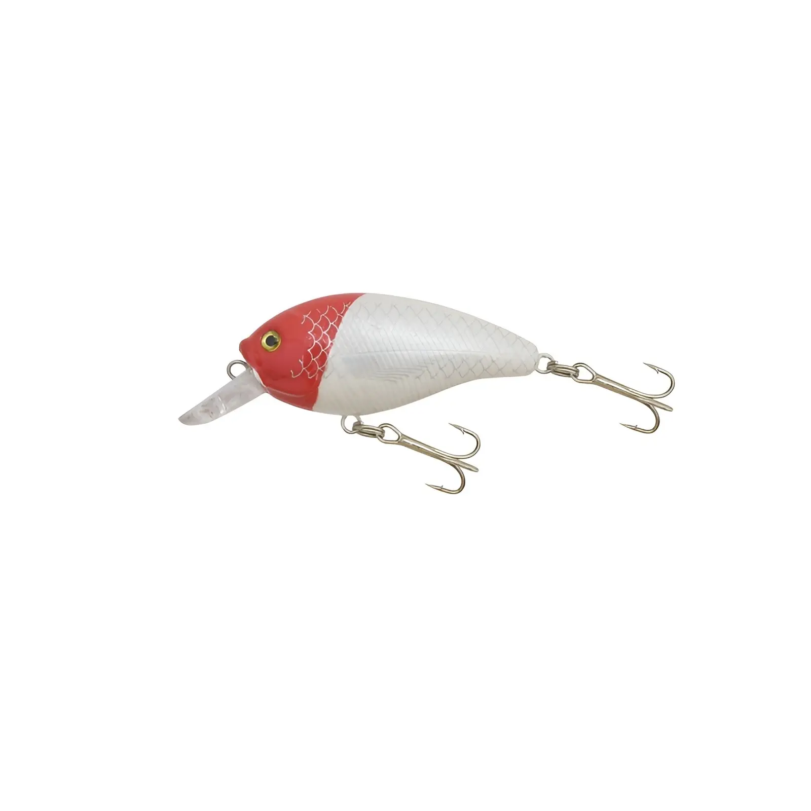 VOBLERE - Vobler Kamasaki Fat 6cm Plutitor — Cap Roșu / Corp Alb