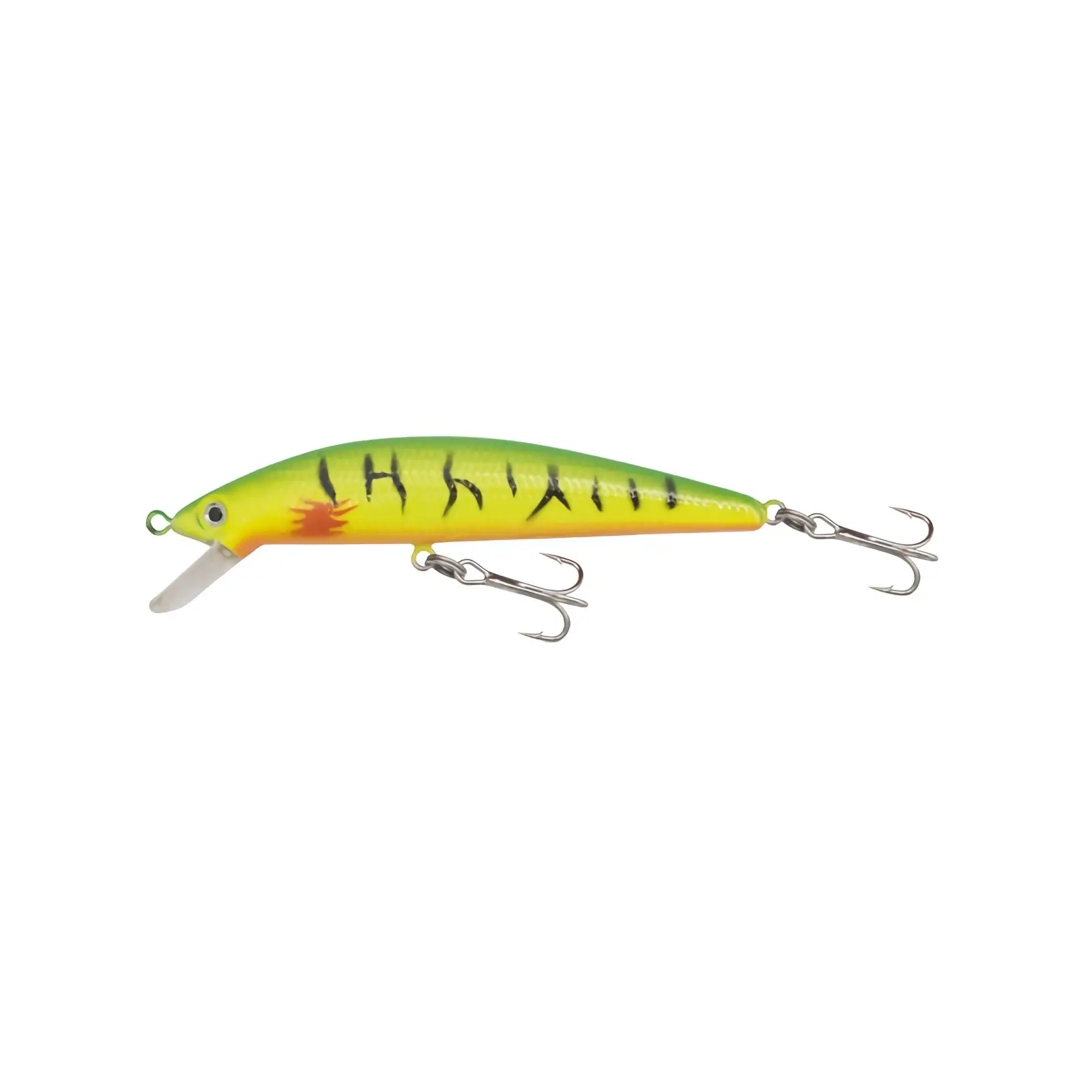 PESCUIT LA RAPITOR - Vobler Kamasaki Minnow 9,5cm 3g Plutitor - Spate Verde Deschis - Abdomen Galben