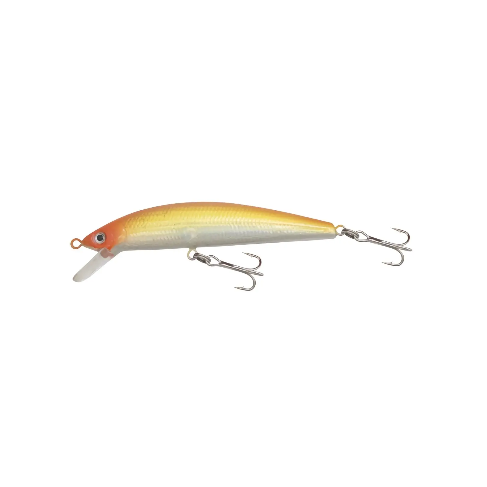 PESCUIT LA RAPITOR - Vobler Kamasaki Minnow 9,5cm 3g Plutitor — Spate Portocaliu / Abdomen Argintiu