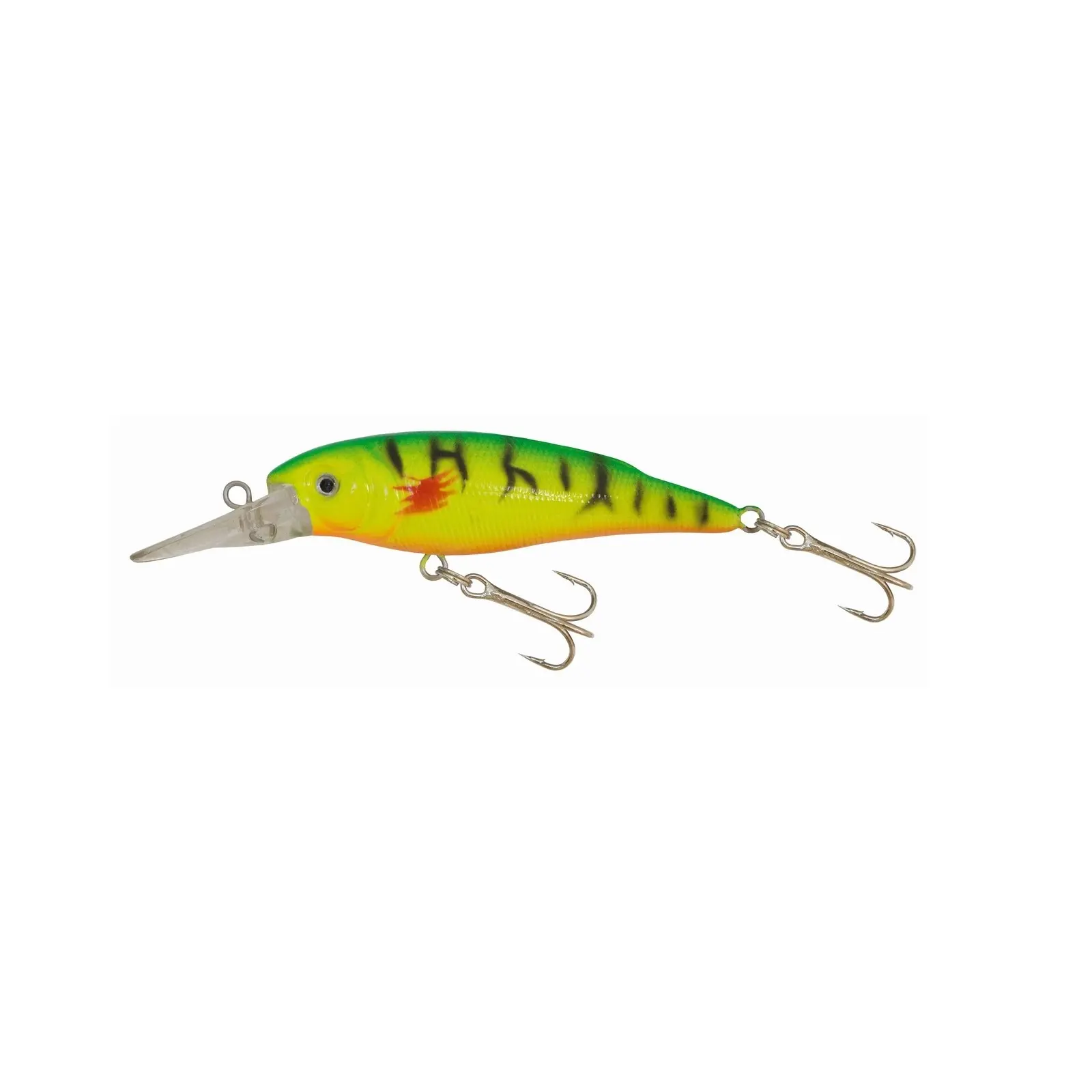 PESCUIT LA RAPITOR - Vobler Kamasaki Shad Plutitor 8cm 12g 1,5–2m Spate Verde Abdomen Galben